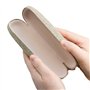 KINGOZOYI 4 Pcs Étuis à Lunettes Rigides en Toile de Lin, Boîte de Protection de Lunettes de Soleil (4 Couleurs)