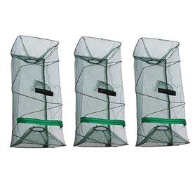 3PCS Piège à Poisson Pliable pour appâts de pêche Poisson Pliant Appât Piège À Poisson Écrevisse Poisson Homard Crabe Écrevisse
