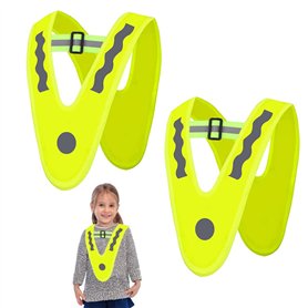 ZJRung 2 Pièce Gilet de Sécurité Réfléchissant Jaune Gilet de Sécurité en V Gilet de Sécurité Haute Visibilité Equipement de Séc