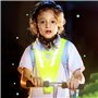 ZJRung 2 Pièce Gilet de Sécurité Réfléchissant Jaune Gilet de Sécurité en V Gilet de Sécurité Haute Visibilité Equipement de Séc