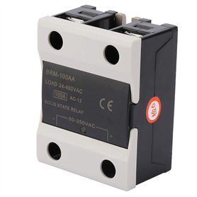 AC SSR 24-480V Module de Relais à Semi-conducteurs SSAA BRM-60AA 60AA / 80AA / 100AA / 120AA Relais Statique(BRM-100AA)