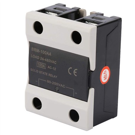 AC SSR 24-480V Module de Relais à Semi-conducteurs SSAA BRM-60AA 60AA / 80AA / 100AA / 120AA Relais Statique(BRM-100AA)