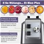 XLTEAM Blender Professionnel 1800W Blender Smoothie Mixeur Puissant Multifonction 2L Capacité 6 Lames 10 Vitesses