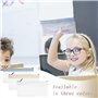 TRKETK 3 Pièces Sacs d'argent avec Fermeture Éclair, 8,9 x 4,1 Pouces Enveloppes pour Espèces Enveloppes Transparentes pour Pièc