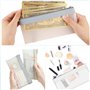 TRKETK 3 Pièces Sacs d'argent avec Fermeture Éclair, 8,9 x 4,1 Pouces Enveloppes pour Espèces Enveloppes Transparentes pour Pièc