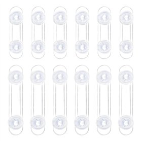 TRKETK 12 Pièces Bebe Sécurité Serrures Enfant Transparent Sécurité Enfant Sans Perçage pour Réfrigérateur Toilette Frigo Four A