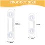 TRKETK 12 Pièces Bebe Sécurité Serrures Enfant Transparent Sécurité Enfant Sans Perçage pour Réfrigérateur Toilette Frigo Four A