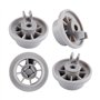 165314 Roulettes Lave Vaisselle pour Panier Inférieur Compatible avec Bosch Siemens Neff Lave Vaisselle Remplacez AP2802428 PS34