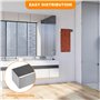 Porte-Serviettes sans perçage – Acier Inoxydable SUS 304, Autocollant, Anti-Rouille & résistant aux Rayures, 15x5x26 cm, Montage