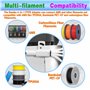 PTFE 4 en 1 compatible avec les filaments Bambu Lab des séries P1 et X1 Connecteur d'extension de tube Bowden AMS Connect 4 modu