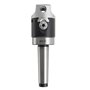 Cozyel Lot de 2 têtes de forage pour fraiseuse - En métal dur - MT3 M12 F1-12 - Tête de forage 50 mm avec 9 tiges de perçage de 