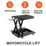NICCOO Cric de Moto Levage, Leve Moto Hydraulique Hauteur 12-39 cm Pont Élévateur Ciseaux Moto en Acier Plate-Forme Élévatrice M