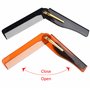 Kare & Kind Peigne de Poche Pliant pour Les Hommes – 4 Peignes à Dents Fines (Ensemble de 2 Brun et 2 Noir) - pour coiffer Les C