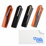 Kare & Kind Peigne de Poche Pliant pour Les Hommes – 4 Peignes à Dents Fines (Ensemble de 2 Brun et 2 Noir) - pour coiffer Les C