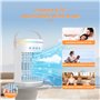 Climatiseur Mobile, 1400ML Mini Climatiseur Portable Refroidisseur d'air avec Télécommande, 4 en 1 Mini Climatiseur Mobile Venti