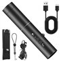 Sifflet électronique avec lampe de poche lumineuse - Sifflet d'arbitre professionnel à 2 tons - Chargement USB - Sifflet d'urgen