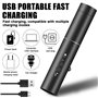 Sifflet électronique avec lampe de poche lumineuse - Sifflet d'arbitre professionnel à 2 tons - Chargement USB - Sifflet d'urgen