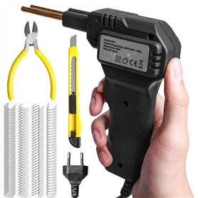 Poste à souder en plastique 50 W - Kit de réparation de pare-chocs en plastique avec 200 pièces - Agrafeuse à chaud - Kit de rép