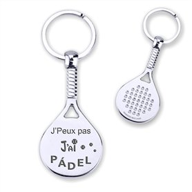 Raquette de Padel Porte-clés Je Ne Peux Pas