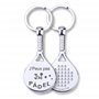 Raquette de Padel Porte-clés Je Ne Peux Pas, J'ai Padel - Porte-clés Gravé Padel - Accessoires pour Joueurs de Padel - Cadeau Or