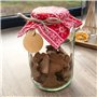 Lot de 100 étiquettes rondes en papier kraft marron avec 100 étiquettes cadeaux avec ficelle de jute de 5 cm - Étiquettes en pap