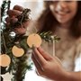 Lot de 100 étiquettes rondes en papier kraft marron avec 100 étiquettes cadeaux avec ficelle de jute de 5 cm - Étiquettes en pap