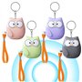 Lot de 4 alarmes de poche pour femmes : 130 dB d'autodéfense avec éclairage LED et porte-clés