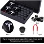 SPORWAY Kit d'Enjoliveurs pour Tesla Model 3 et Y - Accessoires avec Écrous de Roue et Logo Tesla - Compatible Model X et S