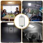 Nizirioo 48 LED Éclairage intérieur de voiture : 4 pièces 12 V – 85 V Éclairage intérieur de voiture avec interrupteur, lumière 