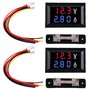 Lot de 2 ampèremètres numériques LED 0