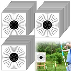 Lot de 100 Pistolets à air Disques 17 x 17 cm Cible Pistolet à air pour Pistolet à Air Comprimé