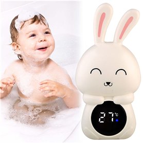 Leikurvo Thermomètre de Bain Bébé Numérique : Écran Tactile LED