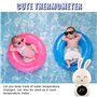 Leikurvo Thermomètre de Bain Bébé Numérique : Écran Tactile LED, Voyant d'Avertissement, Fonction d'Alerte de Température, Sécur