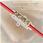 Lot de 10 connecteurs de fil en laiton conducteur double vis 1000 V 100 A Kit de bornier pour câblage ampèremètre, 2,5 à 16 mm²,