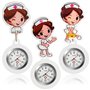 Leikurvo Lot de 3 montres d'infirmière avec clip