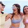 GOMETY Lot de 14 lunettes de soleil rectangulaires vintage des années 90 - Lunettes de soleil rétro tendance avec protection UV 