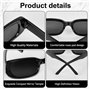 GOMETY Lot de 14 lunettes de soleil rectangulaires vintage des années 90 - Lunettes de soleil rétro tendance avec protection UV 