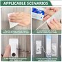 Lot de 3 sécurités de fenêtre pour enfants - Chaîne de porte sans perçage - Sécurité enfant - Verrous de fenêtre réglables - Pou