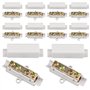 Lot de 10 connecteurs de fil en laiton conducteur double vis 1000 V 100 A Kit de bornier pour câblage ampèremètre 2