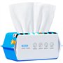 ChenTaid Lot de 100 lingettes jetables pour le visage - Lingettes humides et sèches - 100 % coton - Lingettes jetables pour le v