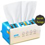 ChenTaid Lot de 100 lingettes jetables pour le visage - Lingettes humides et sèches - 100 % coton - Lingettes jetables pour le v