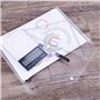 DECARETA Pochette Plastique Transparente avec Bouton Pression en Polypropylène Incolores Étan