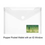 36Pcs Pochettes Porte Document A5, DECARETA Pochette Plastique Transparente avec Bouton Pression en Polypropylène Incolores Étan