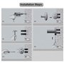PHOEWON Porte-Brosse à Dents Acier Inoxydable Support de Brosse à Dents Mural Rangement Dentaire Salle de Bain, Range Brosse a D