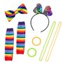 Ensemble de 7 accessoires vestimentaires années 80