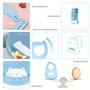 CQQNIU Lot de 2 bavoirs imperméables en silicone de qualité alimentaire lavables en machine avec poches pour la collecte des déb