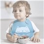 CQQNIU Lot de 2 bavoirs imperméables en silicone de qualité alimentaire lavables en machine avec poches pour la collecte des déb