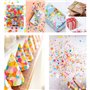 Huture Confetti à Pois Ronds Multicolores Confetti de Table Étoiles Métalliques Paillettes de Papier Paillettes d'aluminium pour