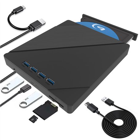 TOMVYTER Lecteur Blu Ray Externe