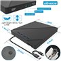 TOMVYTER Lecteur Blu Ray Externe, Emplacement pour Carte SD/TF Plug,USB3.0 Type -C 7 en 1 Lecteur Blu-Ray Externe,Graveur CD Ext